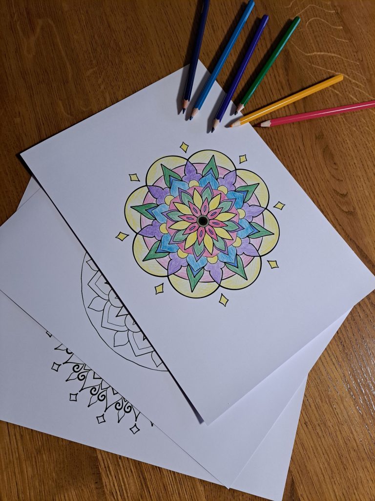 Mandala bojanka