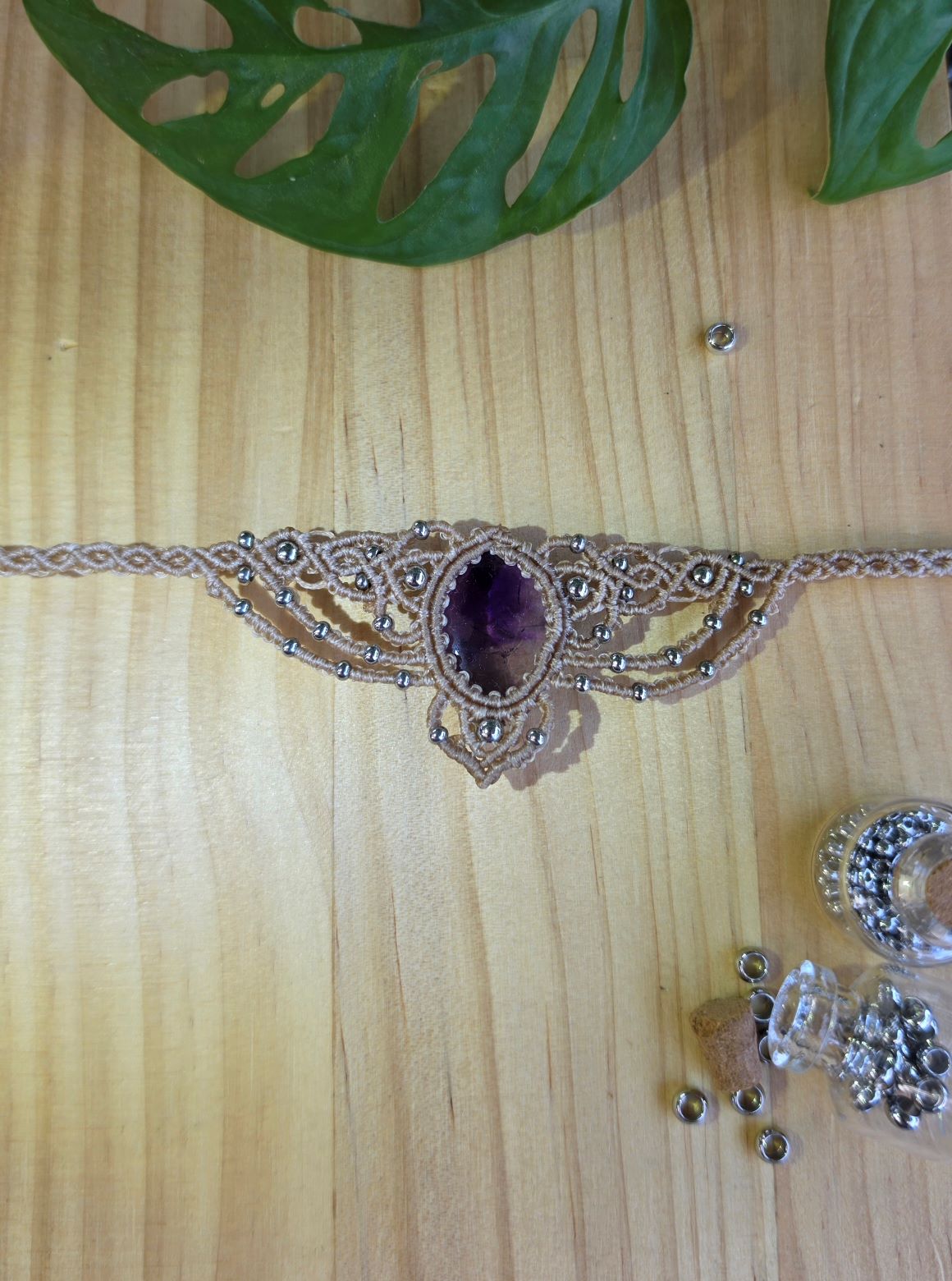 Zapetljana Elvish macrame choker - Slika 4