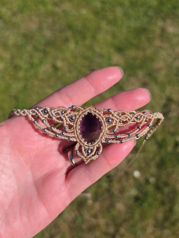 Zapetljana Elvish macrame choker - Slika 5
