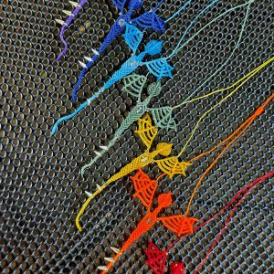 Zapetljana Dragon macrame ogrlica