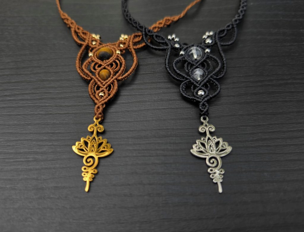 Zapetljana macrame kolekcija ogrlica The Elven Relics